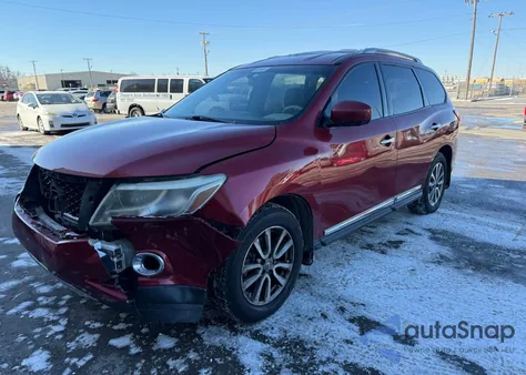 2015 Nissan Pathfinder S from USA, damaged, VIN 5N1AR2MM7FC639160